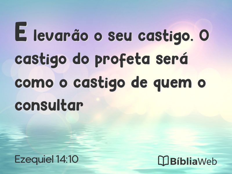 Ezequiel 14:10 em imagem para compartilhar