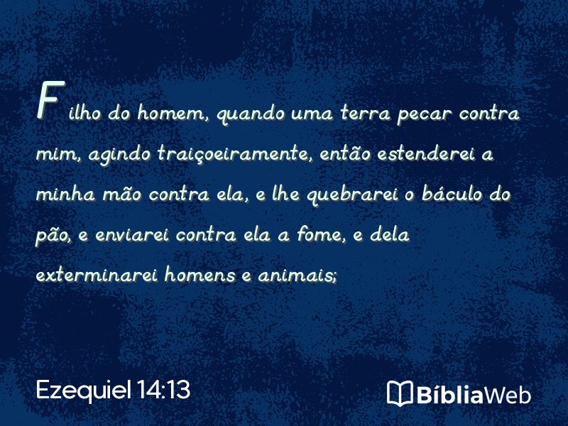 Ezequiel 14:13 em imagem para compartilhar