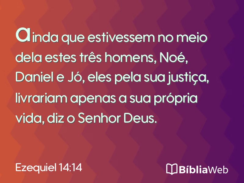 Ezequiel 14:14 em imagem para compartilhar