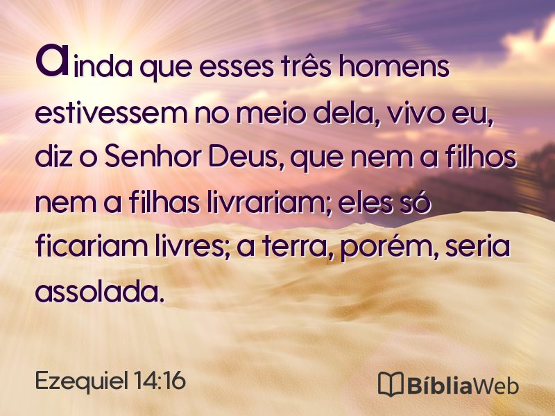 Ezequiel 14:16 em imagem para compartilhar