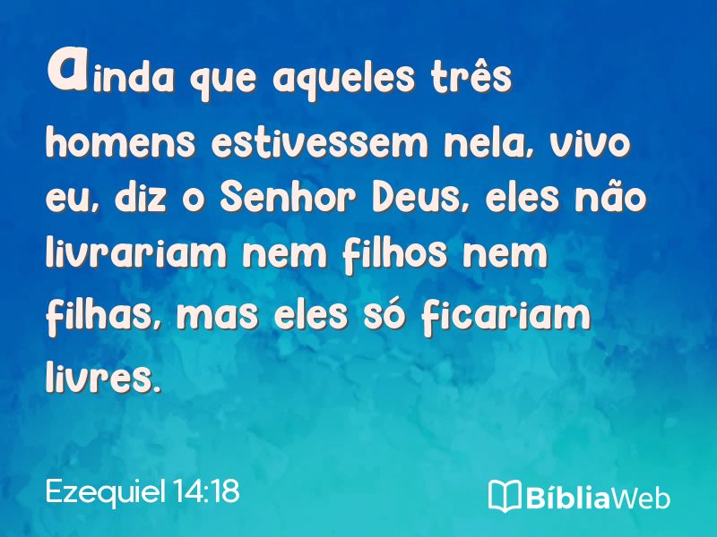 Ezequiel 14:18 em imagem para compartilhar