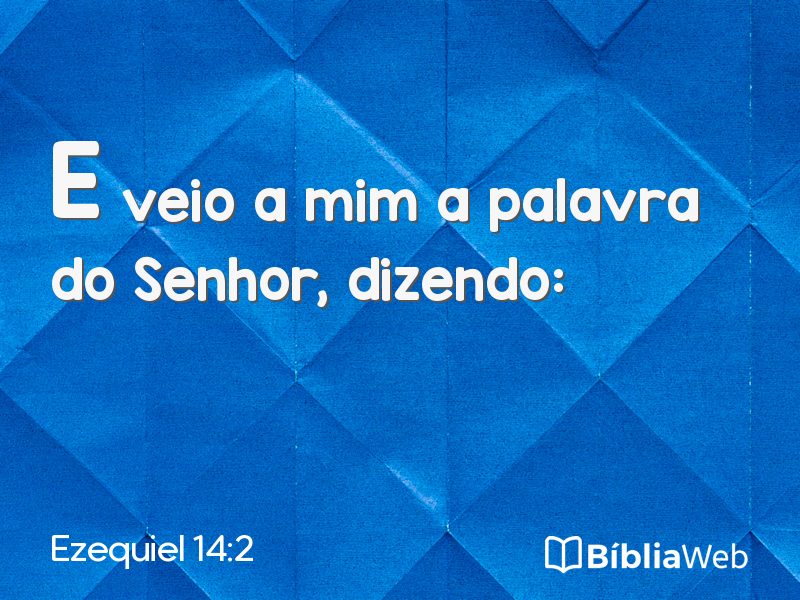 Ezequiel 14:2 em imagem para compartilhar