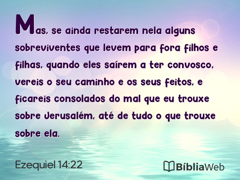 Ezequiel 14:22 em imagem para compartilhar