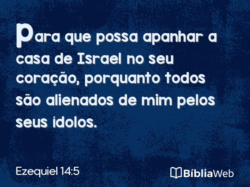 Ezequiel 14:5 em imagem para compartilhar