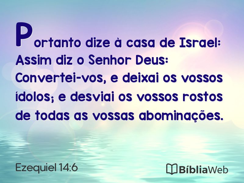 Ezequiel 14:6 em imagem para compartilhar