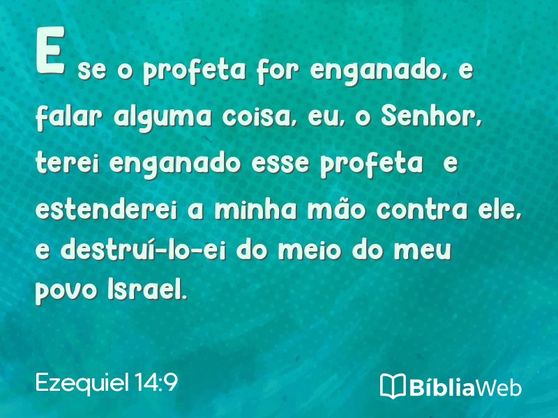 Ezequiel 14:9 em imagem para compartilhar