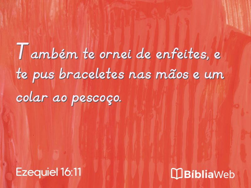 Ezequiel 16:11 em imagem para compartilhar