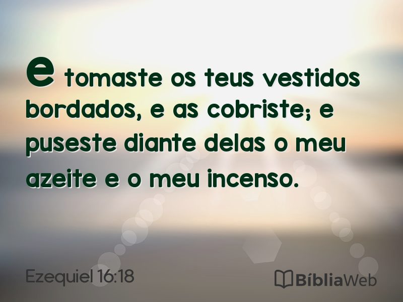 Ezequiel 16:18 em imagem para compartilhar