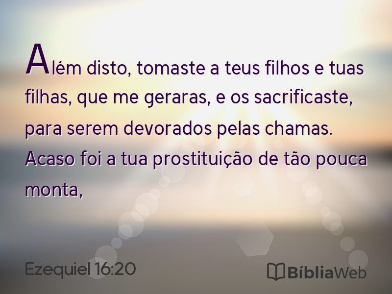 Ezequiel 16:20 em imagem para compartilhar