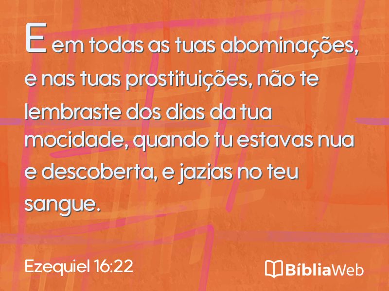 Ezequiel 16:22 em imagem para compartilhar