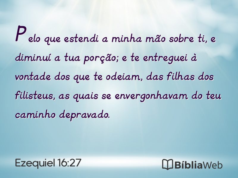 Ezequiel 16:27 em imagem para compartilhar