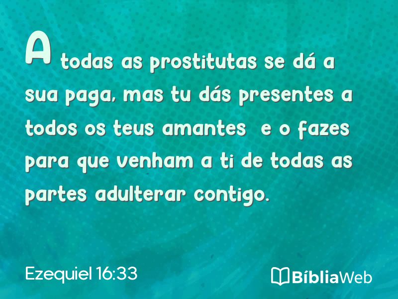 Ezequiel 16:33 em imagem para compartilhar