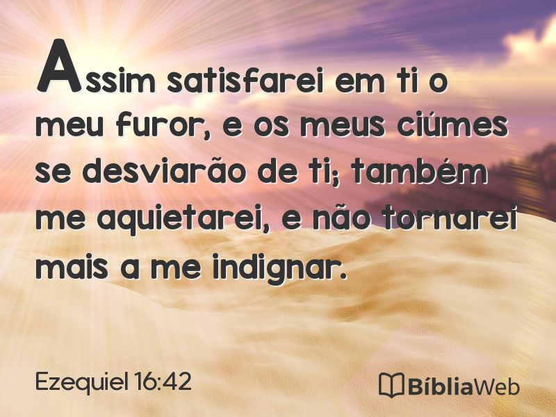 Ezequiel 16:42 em imagem para compartilhar