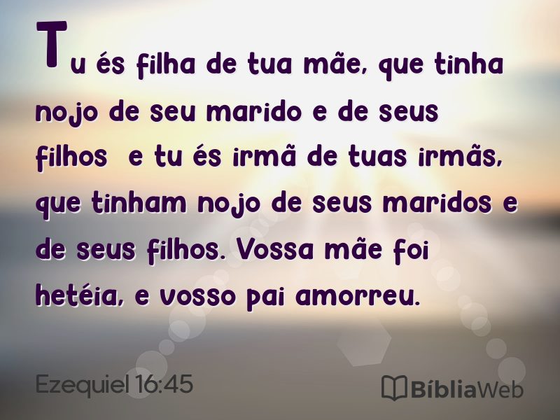 Ezequiel 16:45 em imagem para compartilhar