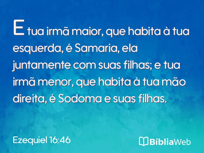 Ezequiel 16:46 em imagem para compartilhar