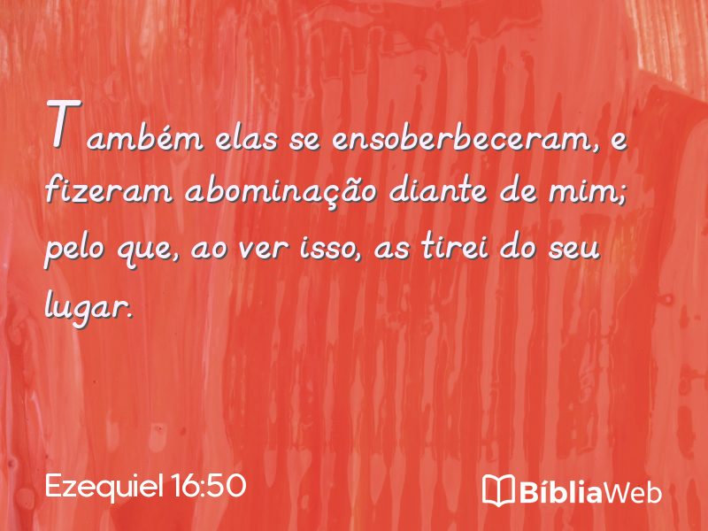 Ezequiel 16:50 em imagem para compartilhar