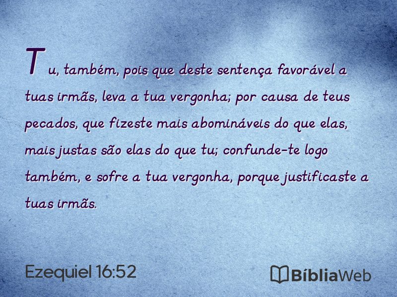 Ezequiel 16:52 em imagem para compartilhar
