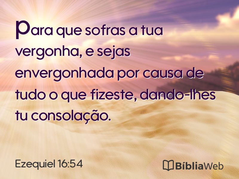 Ezequiel 16:54 em imagem para compartilhar