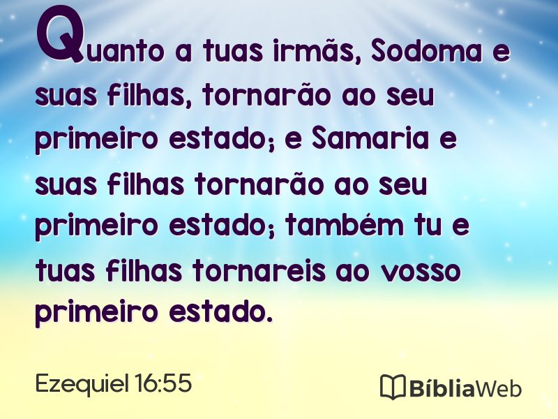 Ezequiel 16:55 em imagem para compartilhar