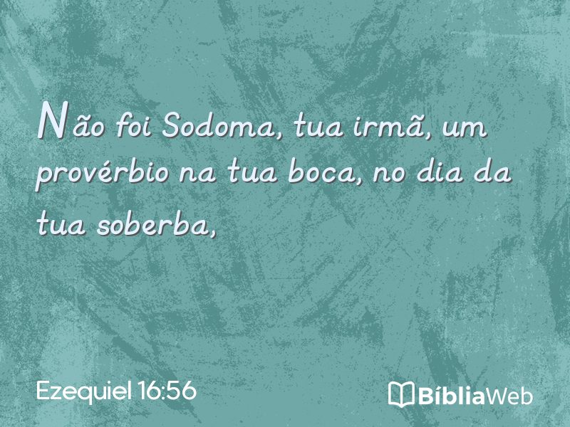 Ezequiel 16:56 em imagem para compartilhar