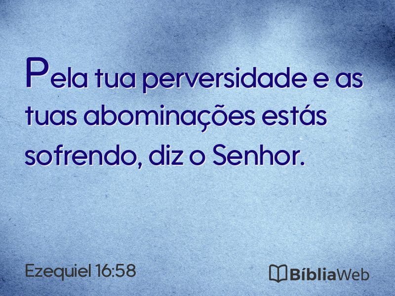Ezequiel 16:58 em imagem para compartilhar