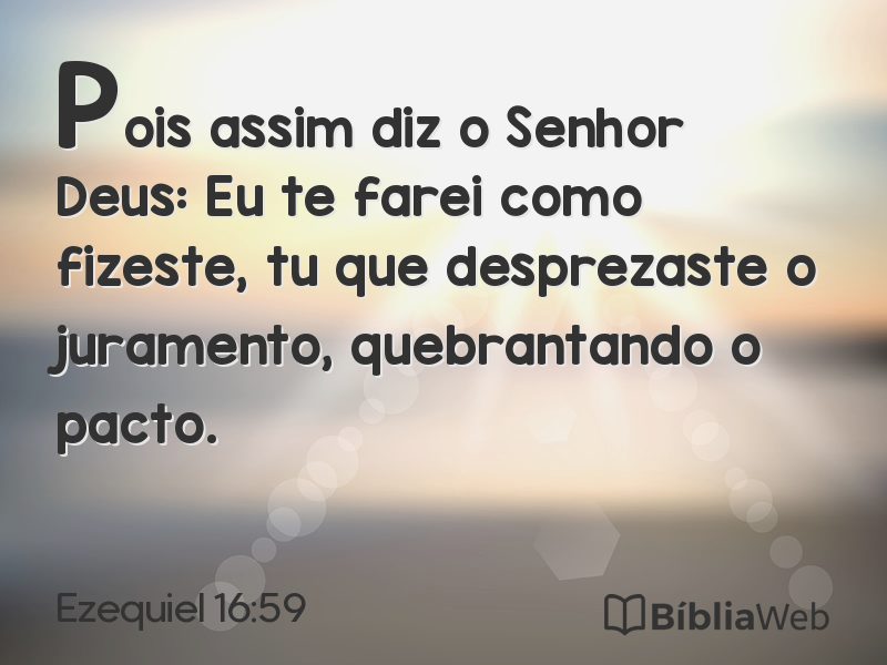 Ezequiel 16:59 em imagem para compartilhar