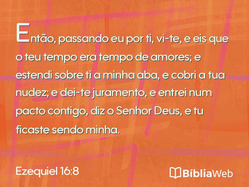 Ezequiel 16:8 em imagem para compartilhar