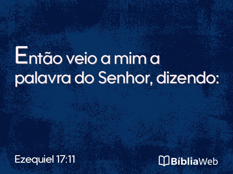Ezequiel 17:11 em imagem para compartilhar
