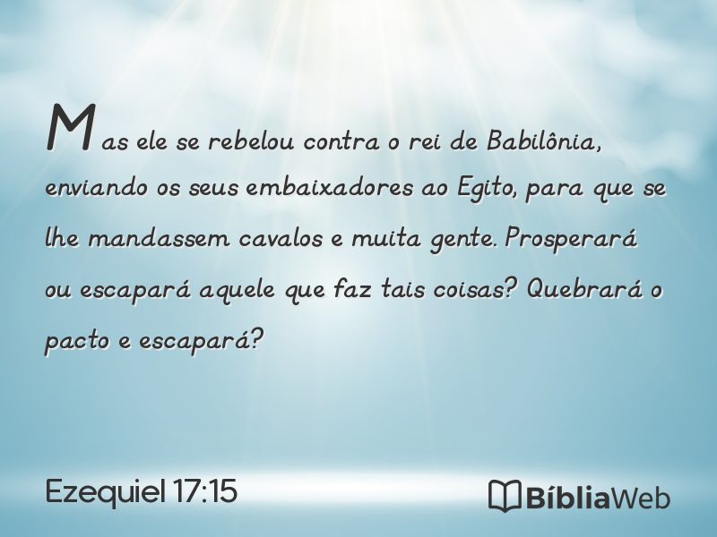 Ezequiel 17:15 em imagem para compartilhar