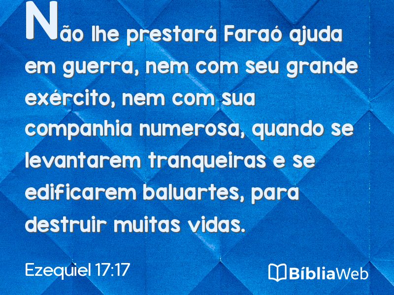 Ezequiel 17:17 em imagem para compartilhar