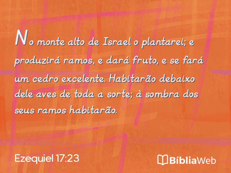 Ezequiel 17:23 em imagem para compartilhar