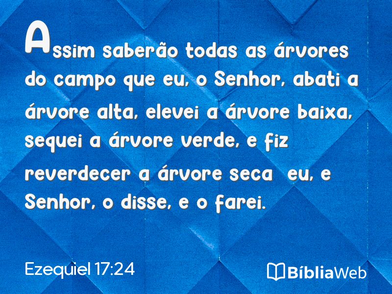 Ezequiel 17:24 em imagem para compartilhar