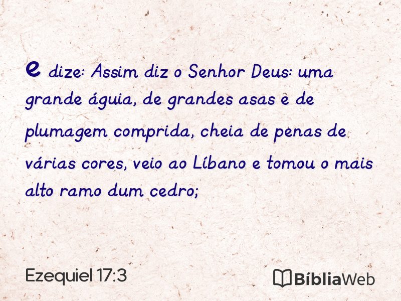 Ezequiel 17:3 em imagem para compartilhar