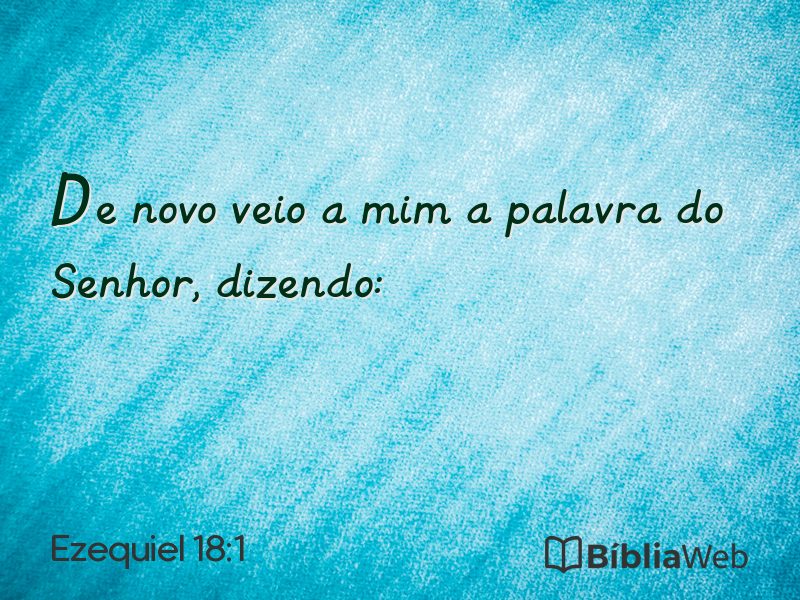 Ezequiel 18:1 em imagem para compartilhar