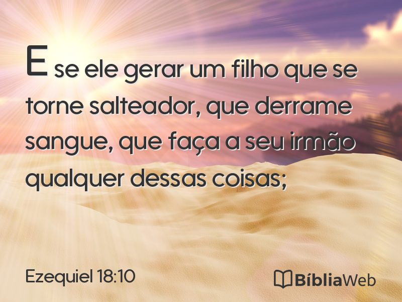Ezequiel 18:10 em imagem para compartilhar