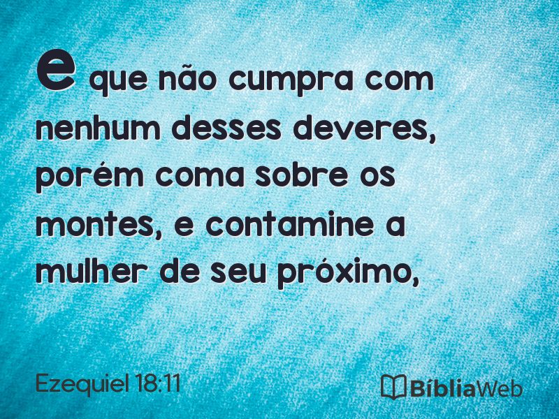 Ezequiel 18:11 em imagem para compartilhar