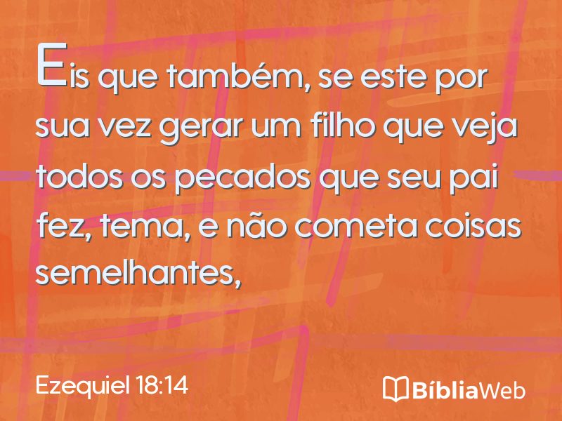 Ezequiel 18:14 em imagem para compartilhar