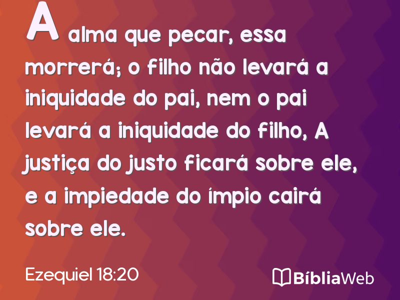 Ezequiel 18:20 em imagem para compartilhar