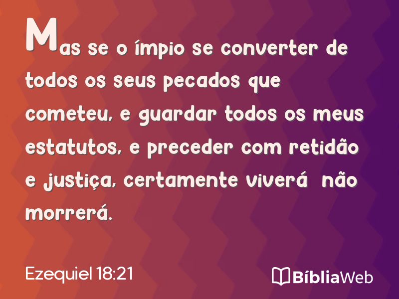 Ezequiel 18:21 em imagem para compartilhar