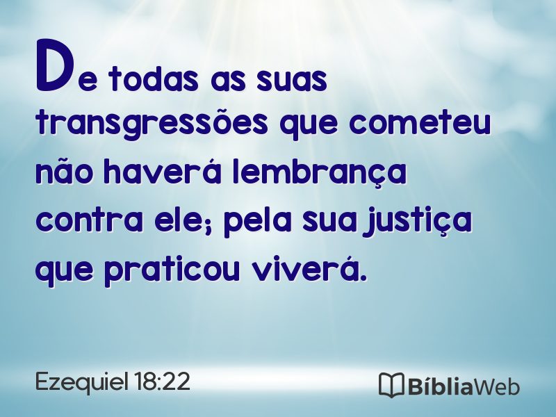 Ezequiel 18:22 em imagem para compartilhar