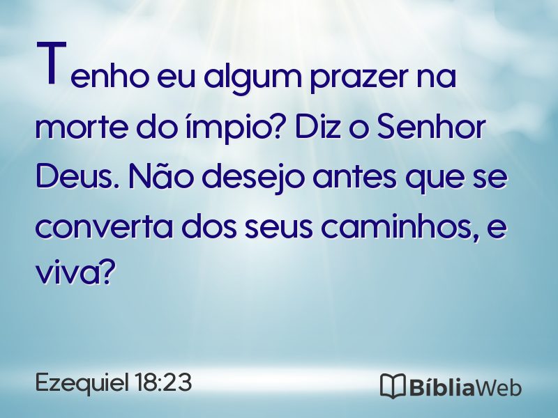 Ezequiel 18:23 em imagem para compartilhar