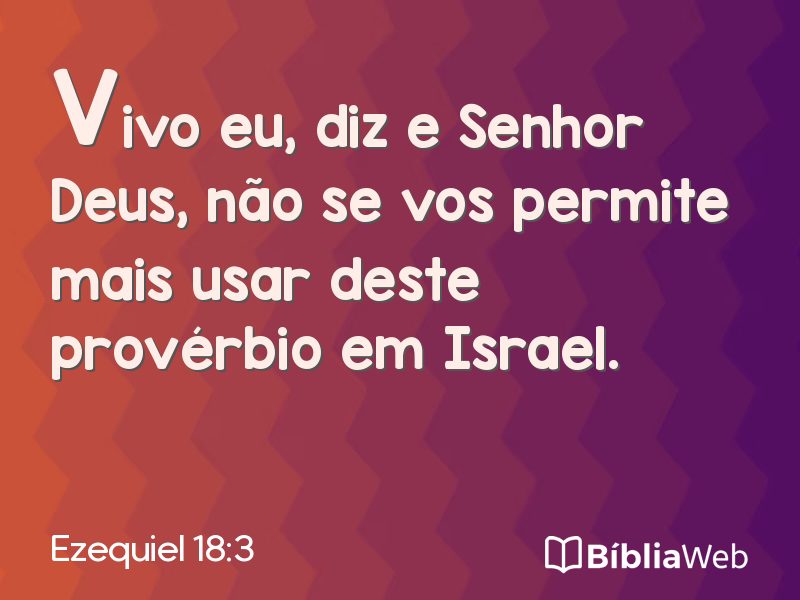 Ezequiel 18:3 em imagem para compartilhar