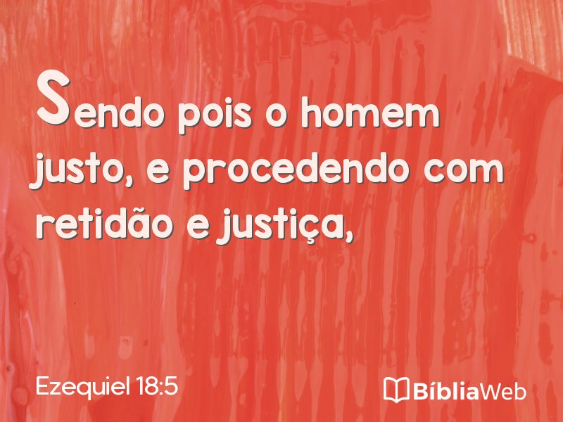 Ezequiel 18:5 em imagem para compartilhar