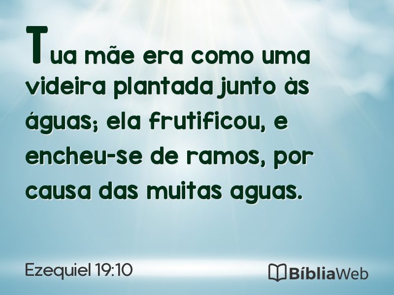 Ezequiel 19:10 em imagem para compartilhar