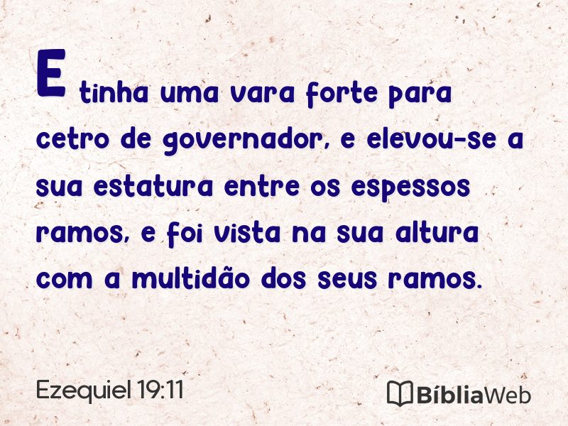 Ezequiel 19:11 em imagem para compartilhar