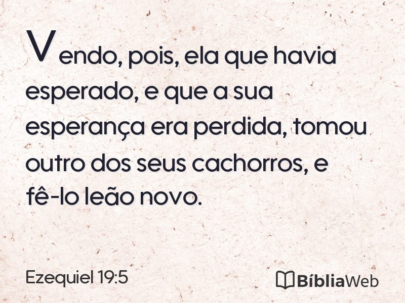 Ezequiel 19:5 em imagem para compartilhar