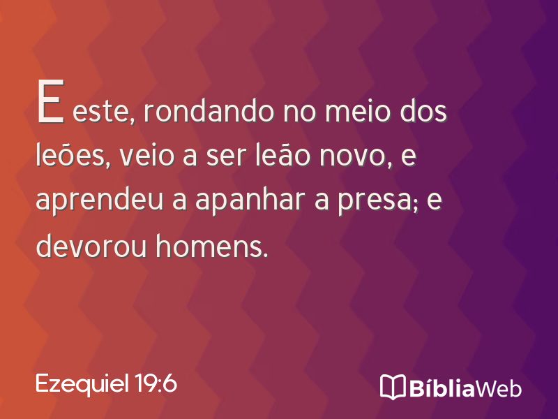 Ezequiel 19:6 em imagem para compartilhar