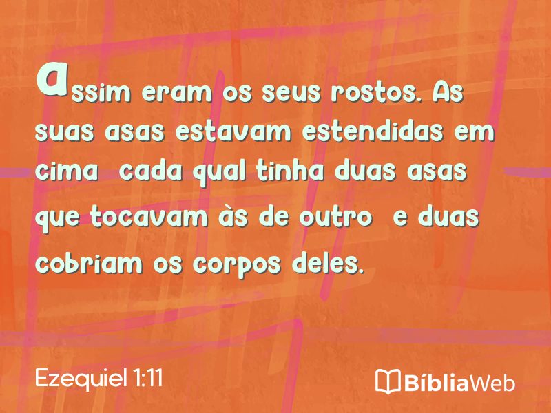 Ezequiel 1:11 em imagem para compartilhar