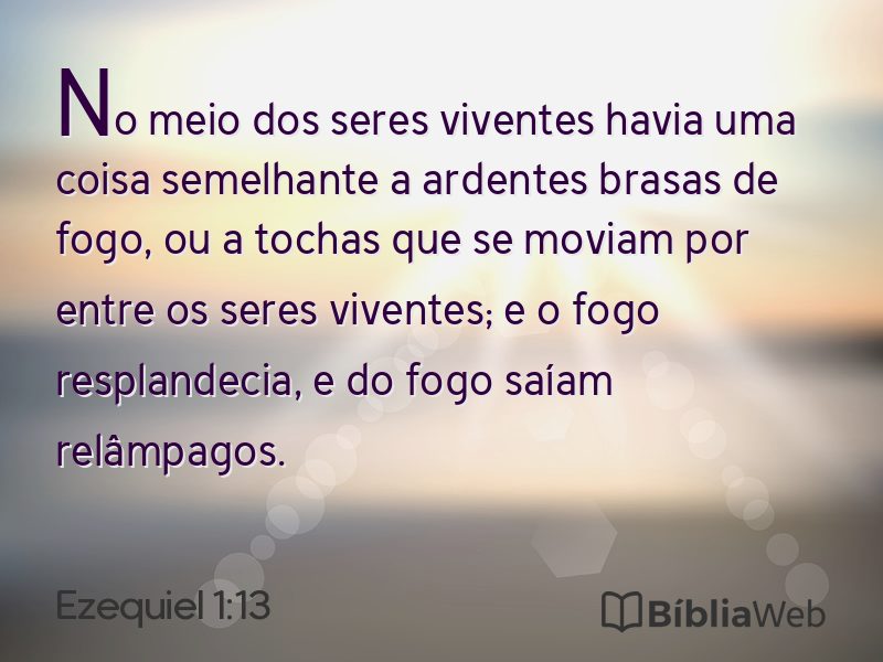 Ezequiel 1:13 em imagem para compartilhar