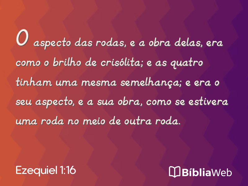 Ezequiel 1:16 em imagem para compartilhar